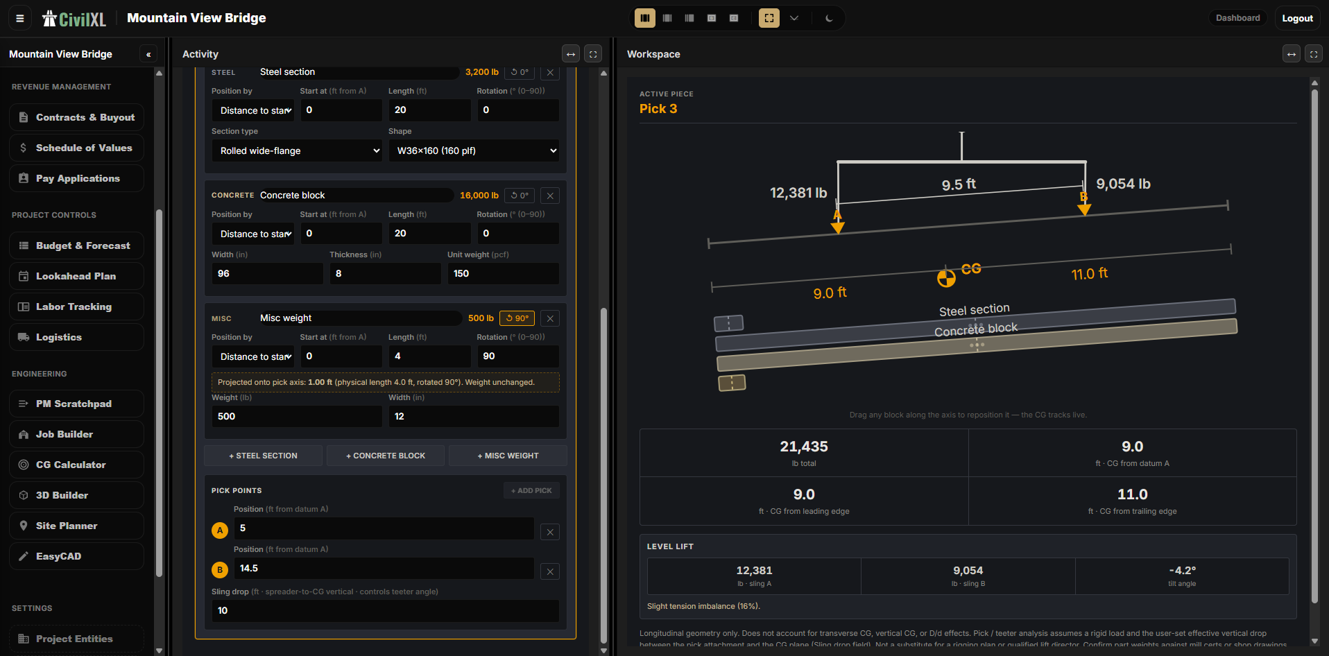 CG Calculator — screenshot pending